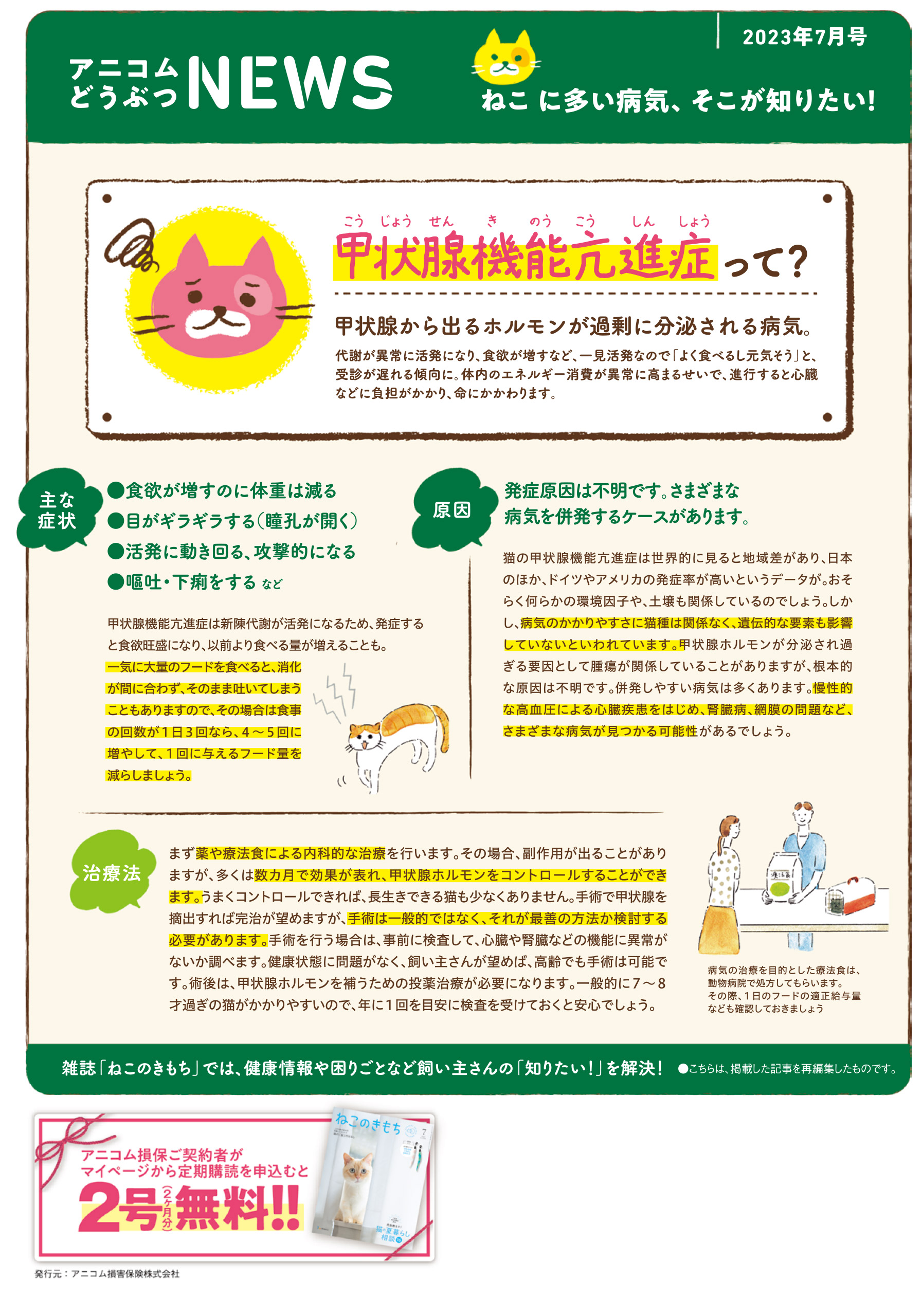 【ねこに多い病気】甲状腺機能亢進症