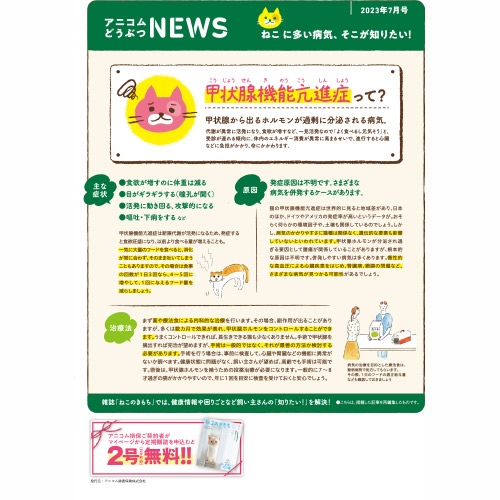 【ねこに多い病気】甲状腺機能亢進症