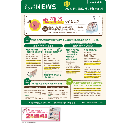 【いぬに多い病気】咽頭炎